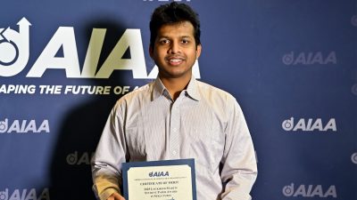 PhD Candidate Maruf Billah, a member of Associate Professor Pinar Acar’s research team, has won a best paper award at the AIAA Science and Technology Forum (AIAA SciTech 2025). Photo by David Becker for AIAA.