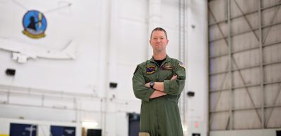 Stoddard in 2016 as Commanding Officer of Fleet Air Reconnaissance Squadron FOUR