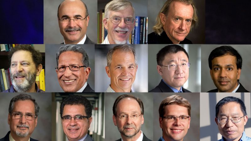 Faculty recognized as Stanford University’s top 2% of scientists globally in 2023.  Left to right, first row: Mehdi Ahmadian, Thomas Tiller, and Chris Fuller. Second row: Andrew Kurdila, Roop Mahajan, Brian Lattimer, Rui Qiao, and Ranga Pitchumani. Third row: Danesh Tafti, Saied Taheri, Michael von Spakovsky, Chris Williams, and Jinsuo Zhang.