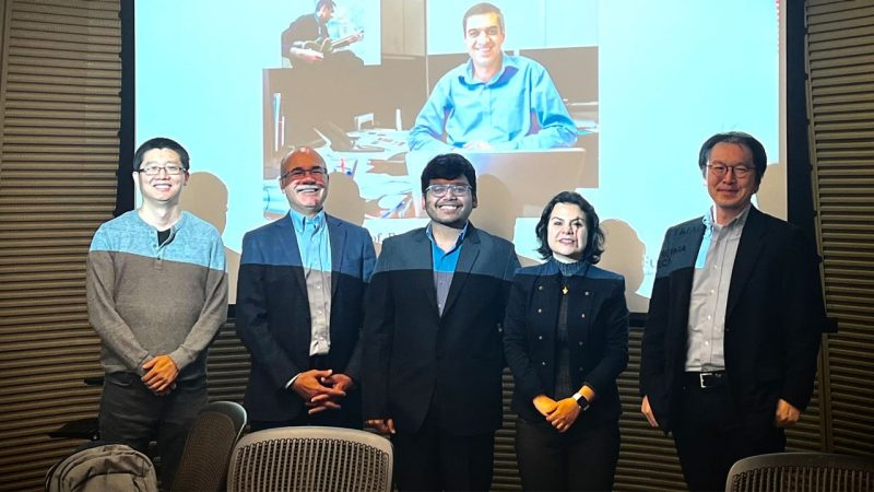 Ling Li, Mehdi Ahmadian, Arpit Agrawal, Shima Shahab, and Mitsu Murayama at Agrawal's doctoral defense.